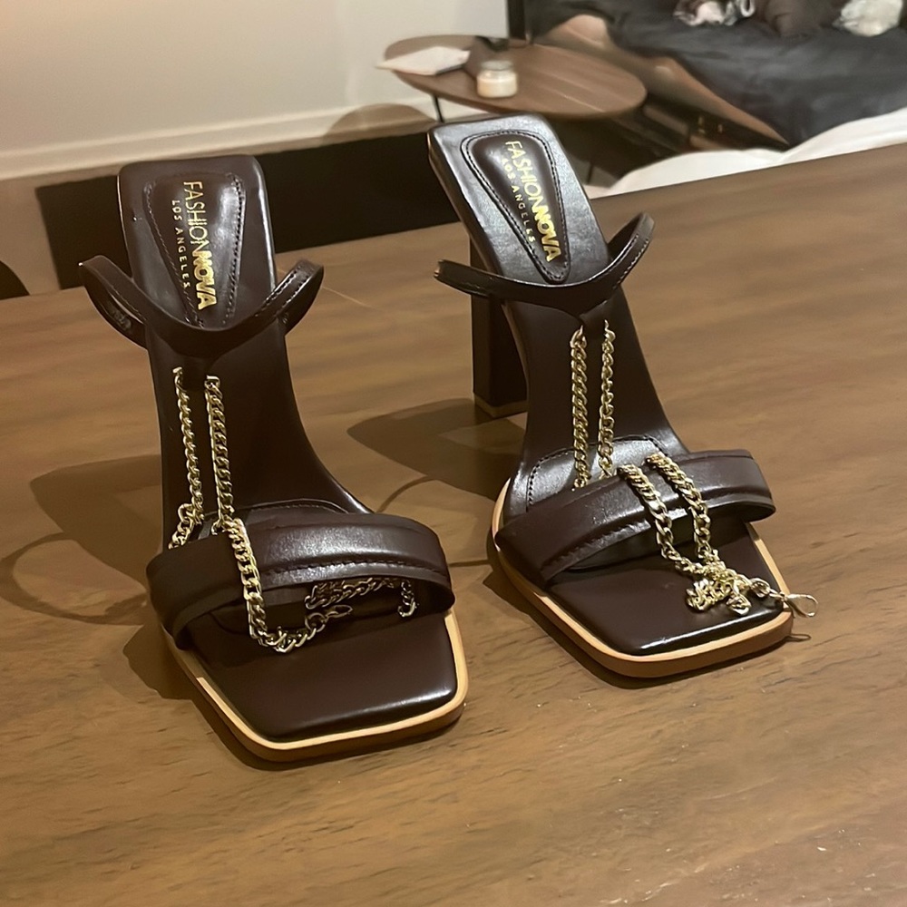 Brown heels
